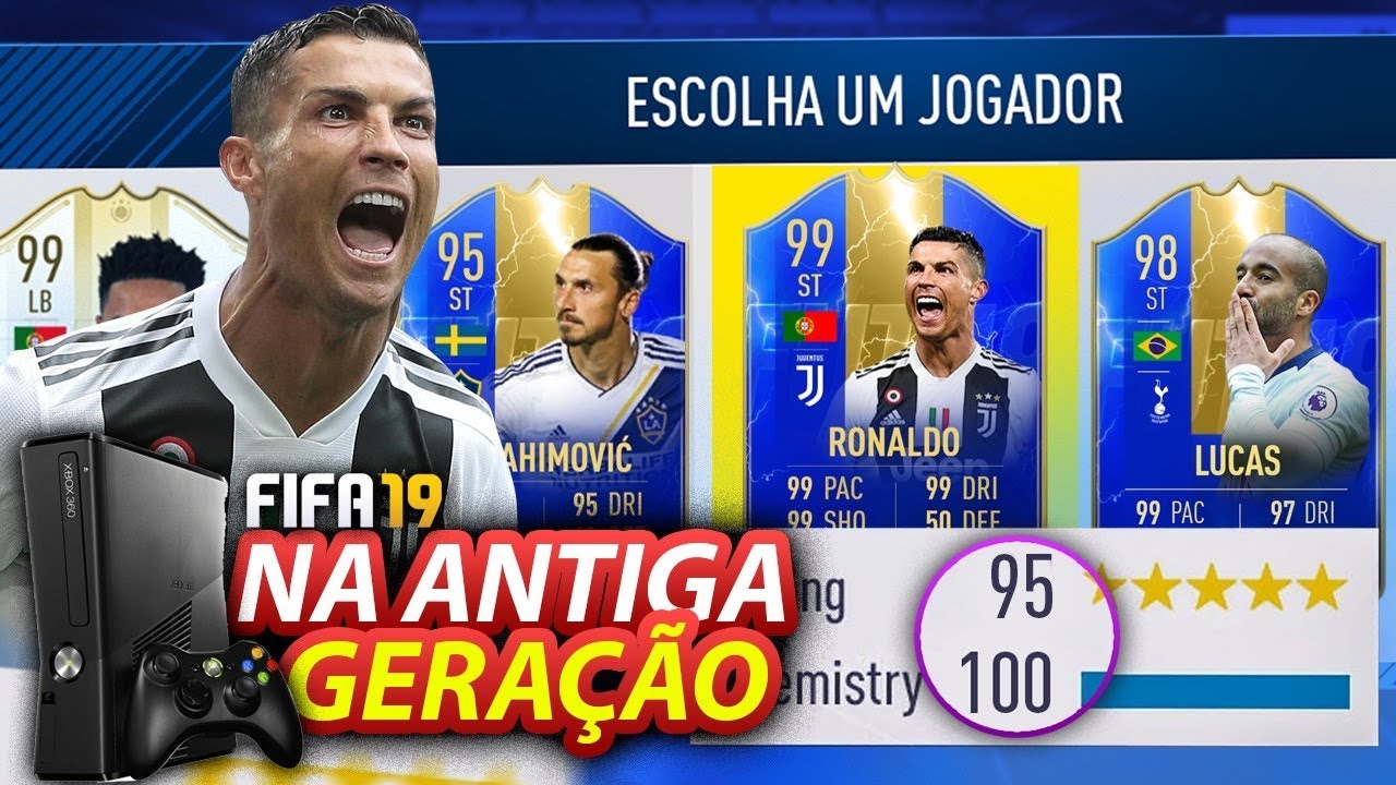 FUT DRAFT 195 NA ANTIGA GERAÇÃO!! XBOX 360!! FIFA 19