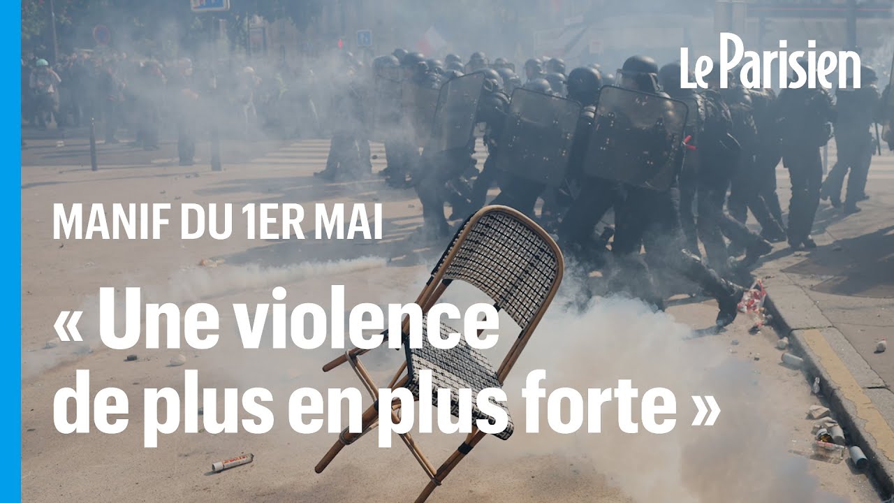 Manif du 1er mai : 540 interpellations et 406 policiers et gendarmes blessés, selon Darmanin
