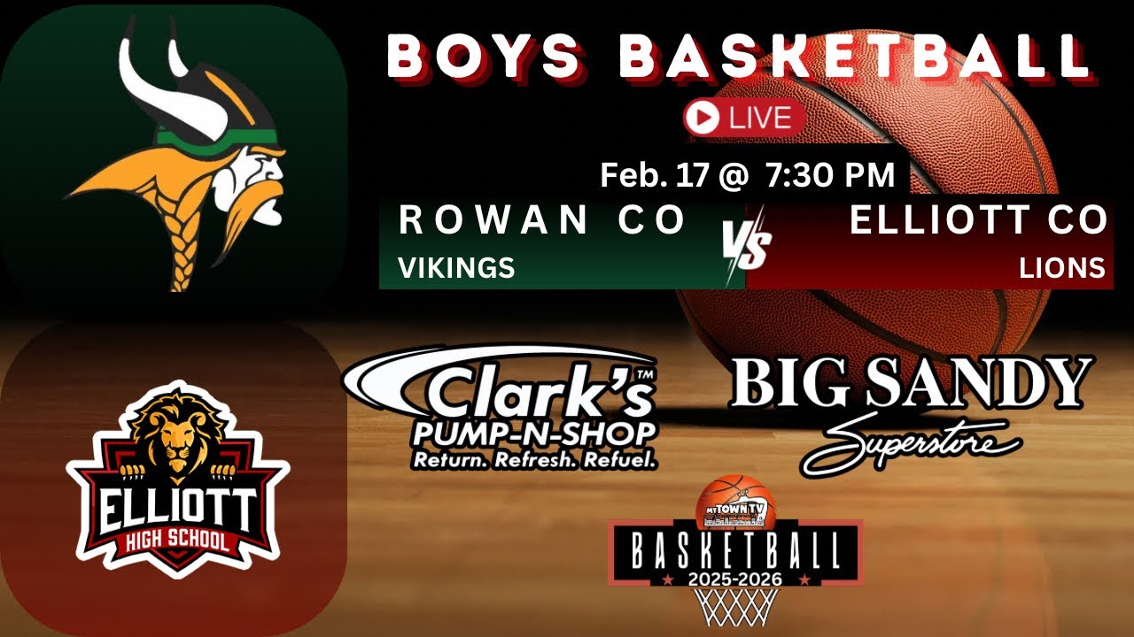 Boys Basketball - Elliott County @ Rowan County