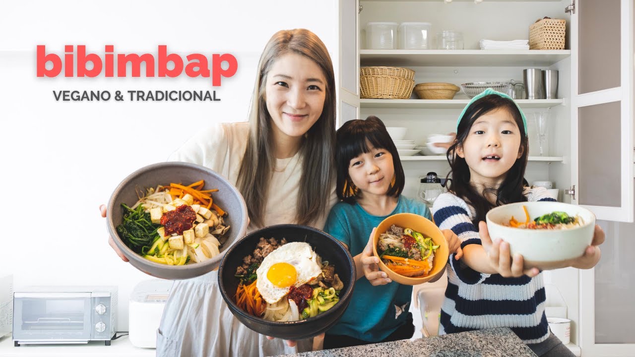 VEGANO & TRADICIONAL BIBIMBAPㅣCoreanas en MexicoㅣFamilia Mexicoreana