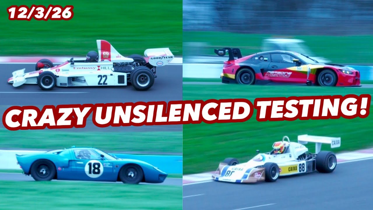 CRAZY DONINGTON PARK UNSILENCED TESTING! F1, GT, BTCC, SPORTS AND MORE! RAW FOOTAGE AND PURE SOUND!