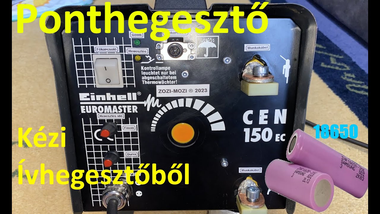 Einhell Euromaster CEN150 hegesztőből, ponthegesztő (Li-Ion akku)  készítése... /Great spot welder/
