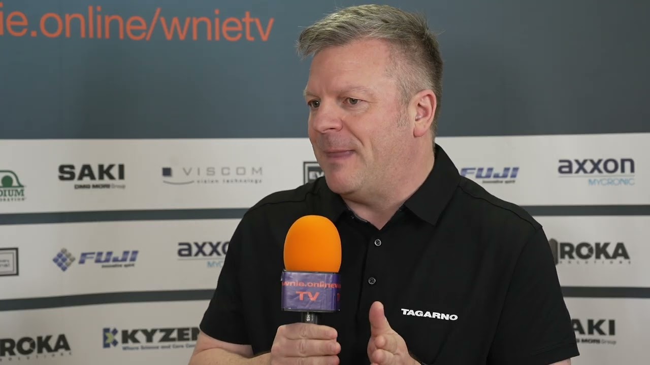 Paul Ashton from Targarno at Productronica 2025
