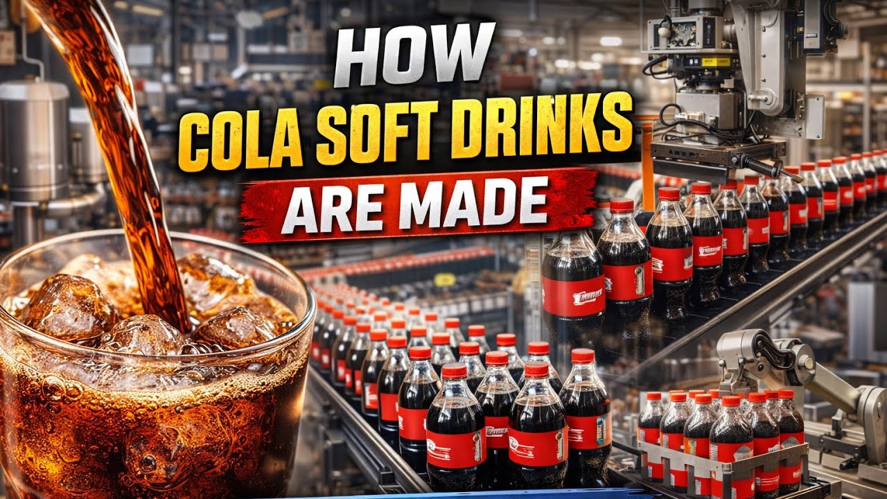 Inside a Mega Cola Factory | How Soft Drinks Are Made