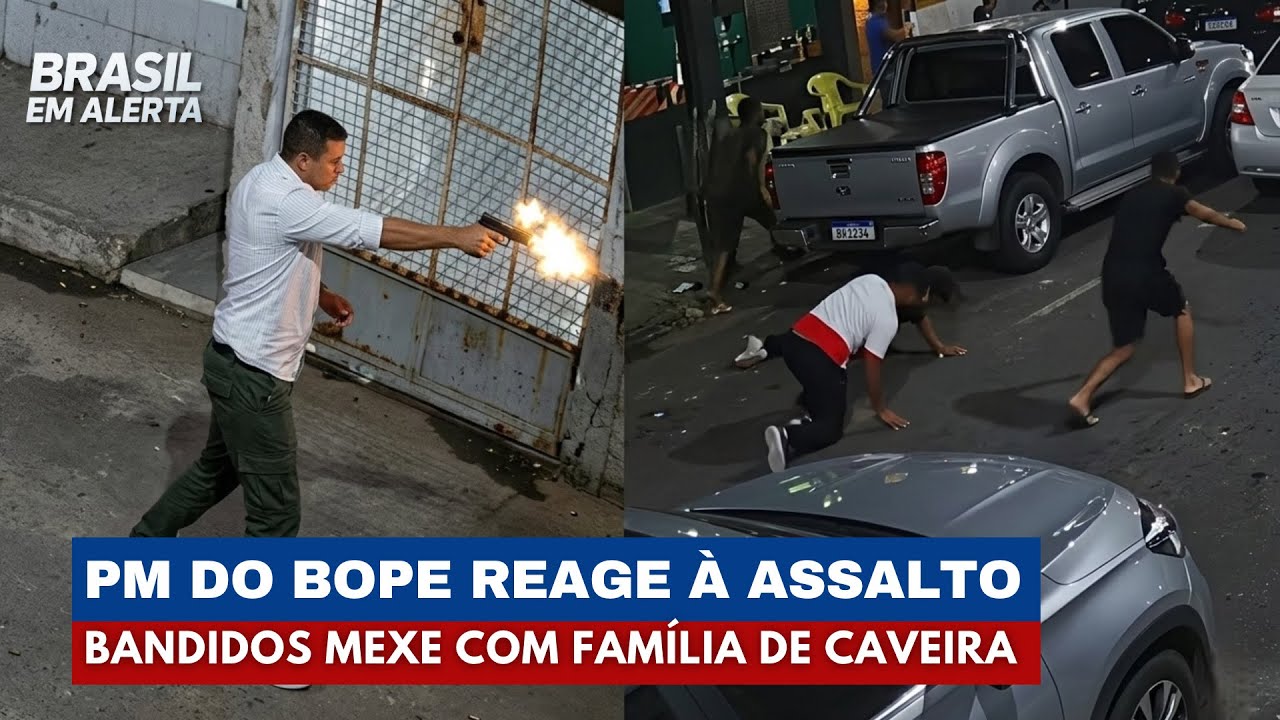 Policial do BOPE reage a assalto e criminosos levam &agrave; pior | Brasil em alerta