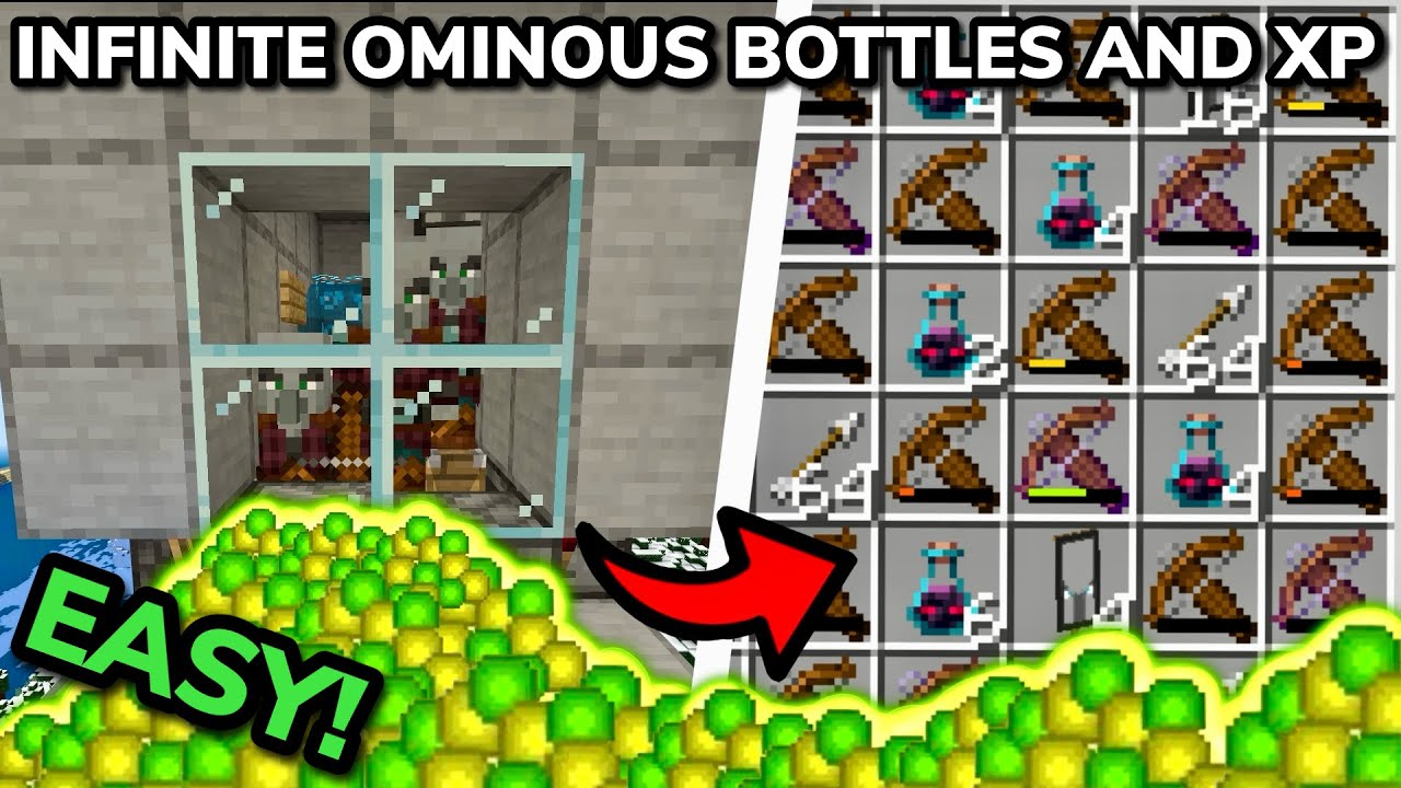 SIMPLE AUTOMATIC PILLAGER XP FARM TUTORIAL in Minecraft Bedrock (MCPE/Xbox/PS/Switch/PC)