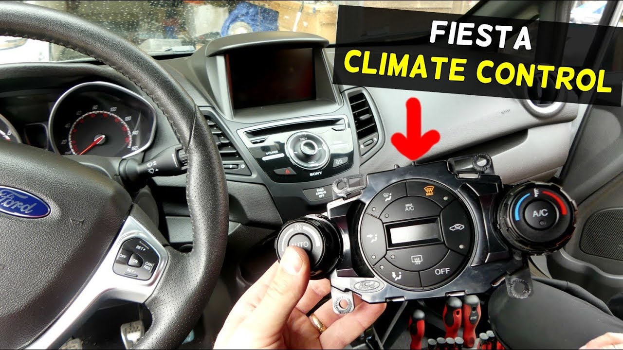 FORD FIESTA CLIAMATE CONTROL SWITCH REPLACEMENT REMOVAL ST S SE