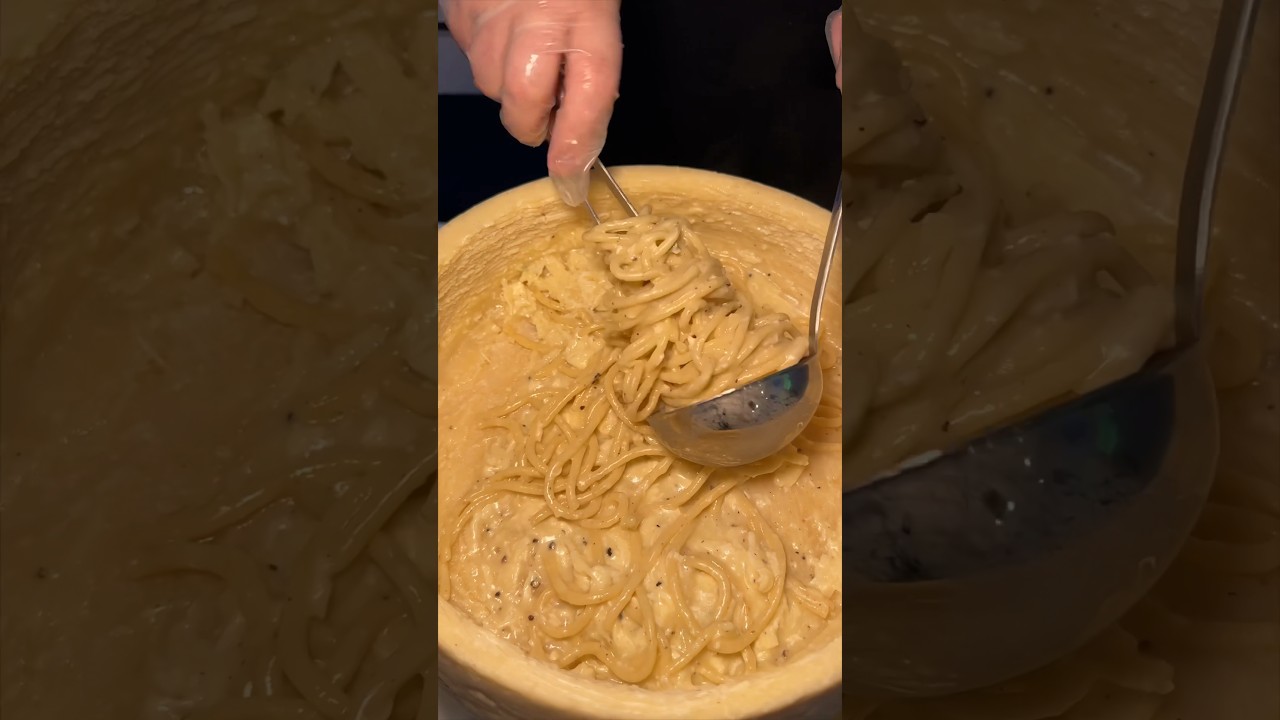 The PECORINO ROMANO CHEESE WHEEL PASTA from ROCCO&rsquo;S OF ROC BEACH in Queens, NYC! #DEVOURPOWER