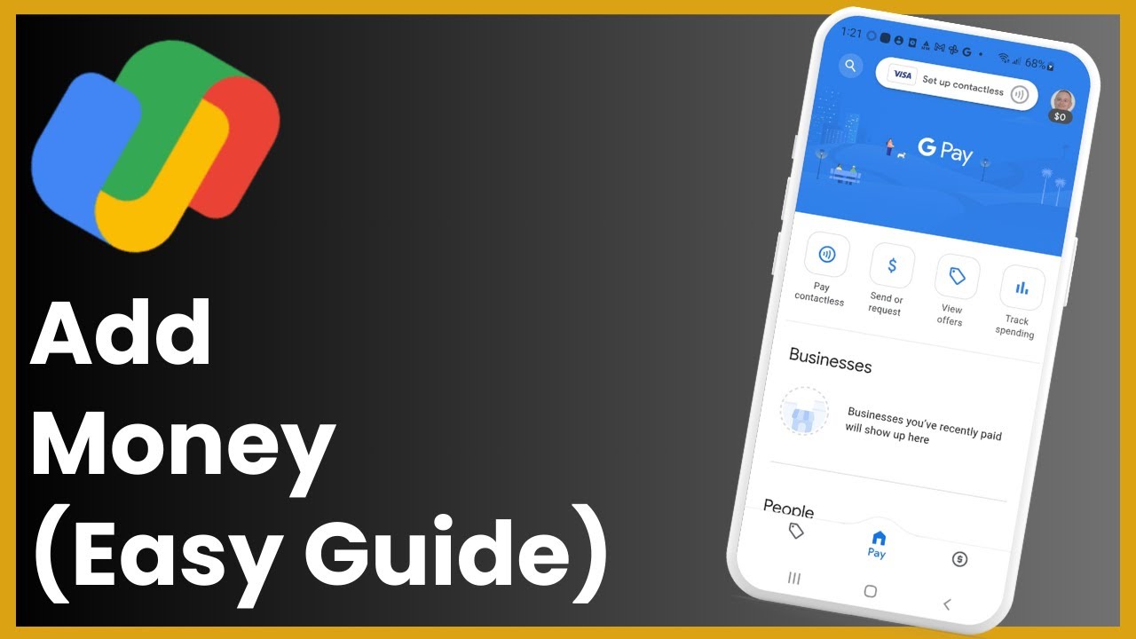 Как добавить деньги в Google Pay Wallet!