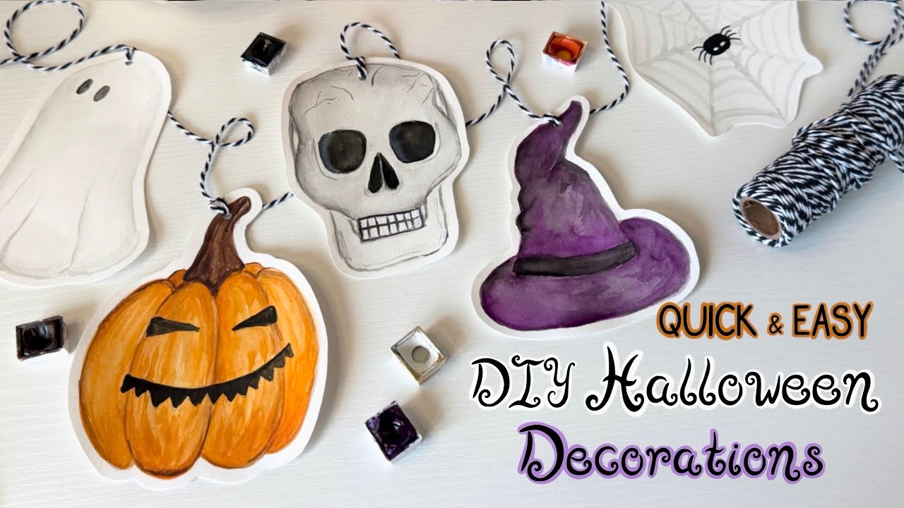 15 Minute DIY Halloween Decoration 🧙💀🎃 / Quick and Easy Halloween Craft / Halloween Decor