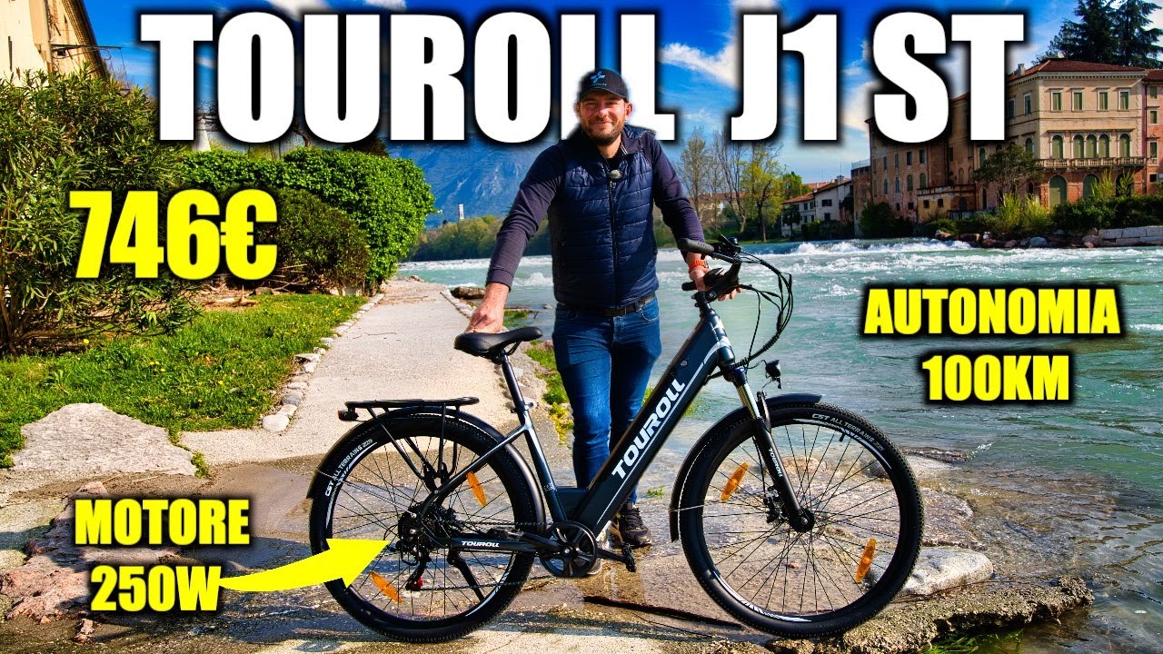 Bici Elettrica da Città ECONOMICA! 100Km di Autonomia! TOUROLL J1 ST