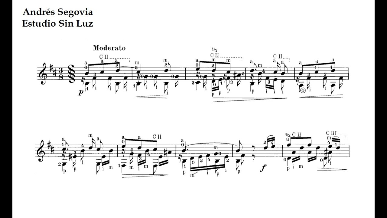 A. Segovia. Estudio sin Luz
