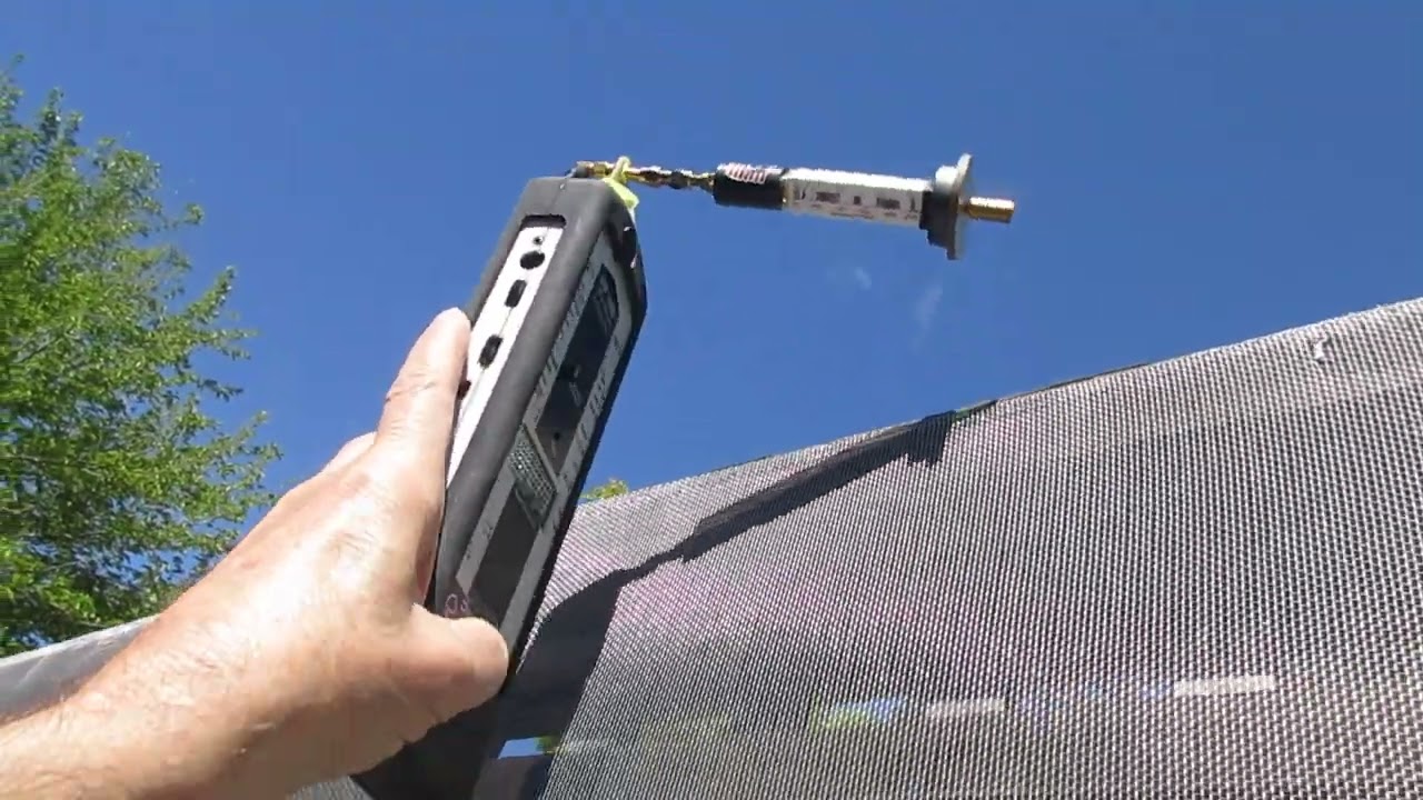 RF Radiation Shielding with Aluminum Window Screen on Fence