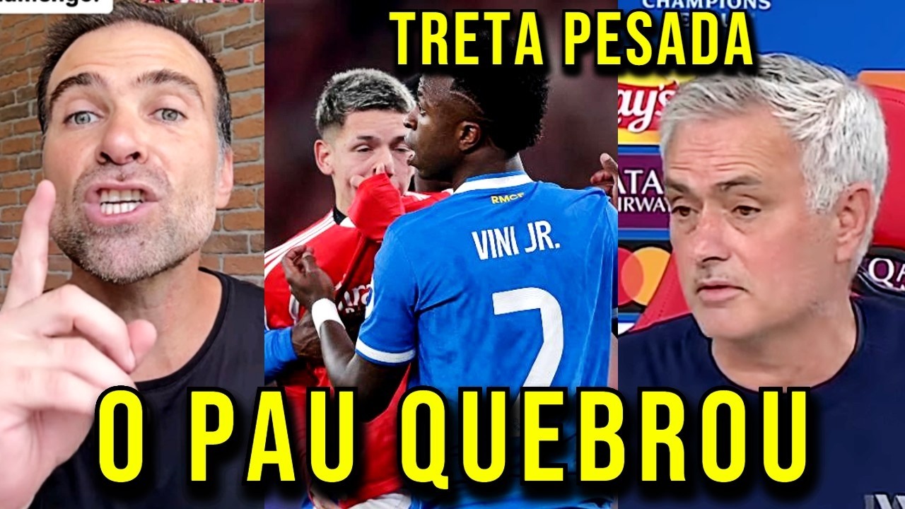 PILHADO ACABA COM JOSÉ MOURINHO E EXPÕE HIPOCRISIA NO EPISÓDIO DO VINI JR. DO REAL MADRID E BENFICA!