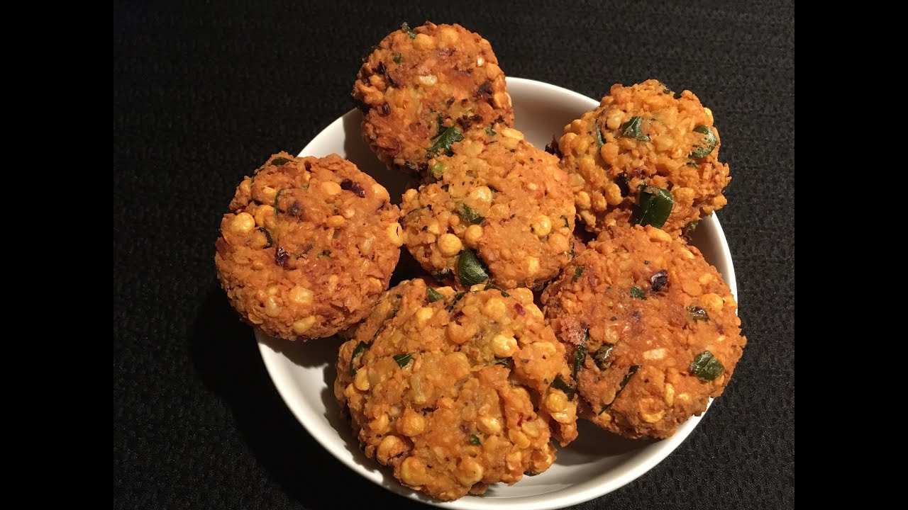 Chattambado | Masala Vada |  Chattambade  | Chana Dal Vada | Snack | Konkani Recipe