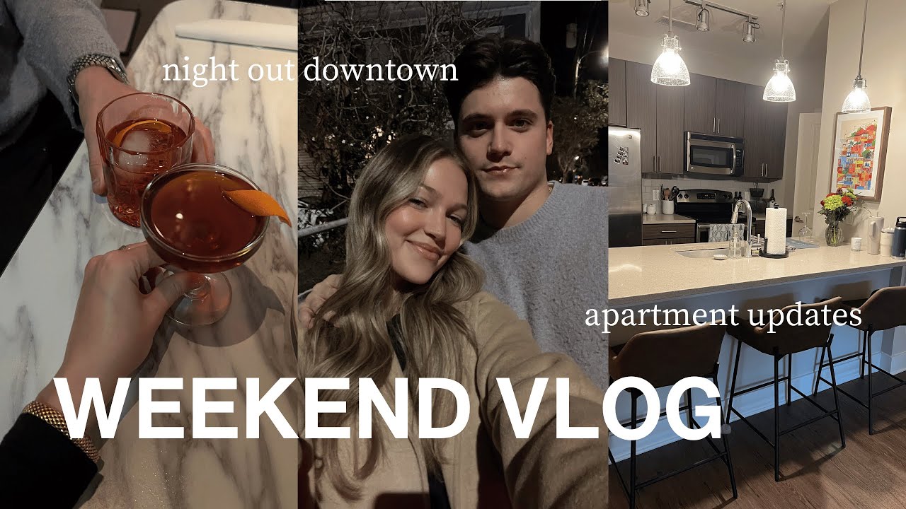 WEEKEND VLOG: apartment updates, night out downtown, sunday funday on folly | maddie cidlik