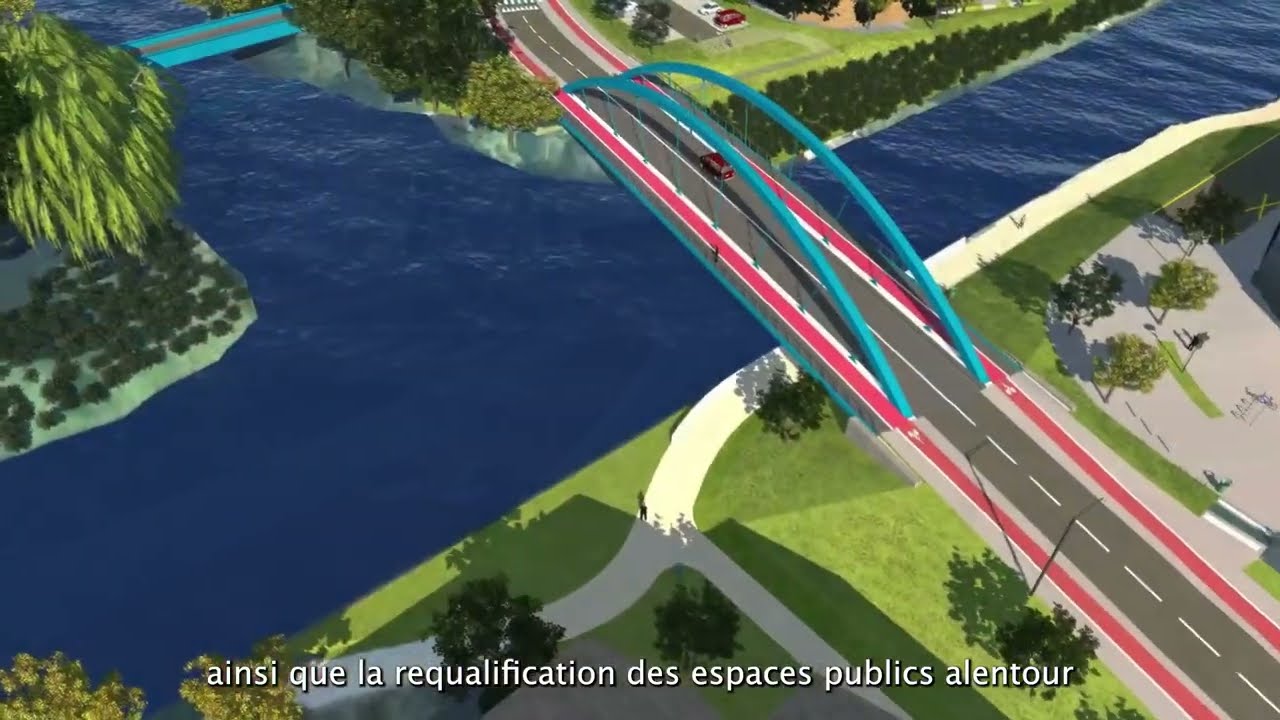 Armentières - Présentation du nouveau pont de l'Attargette