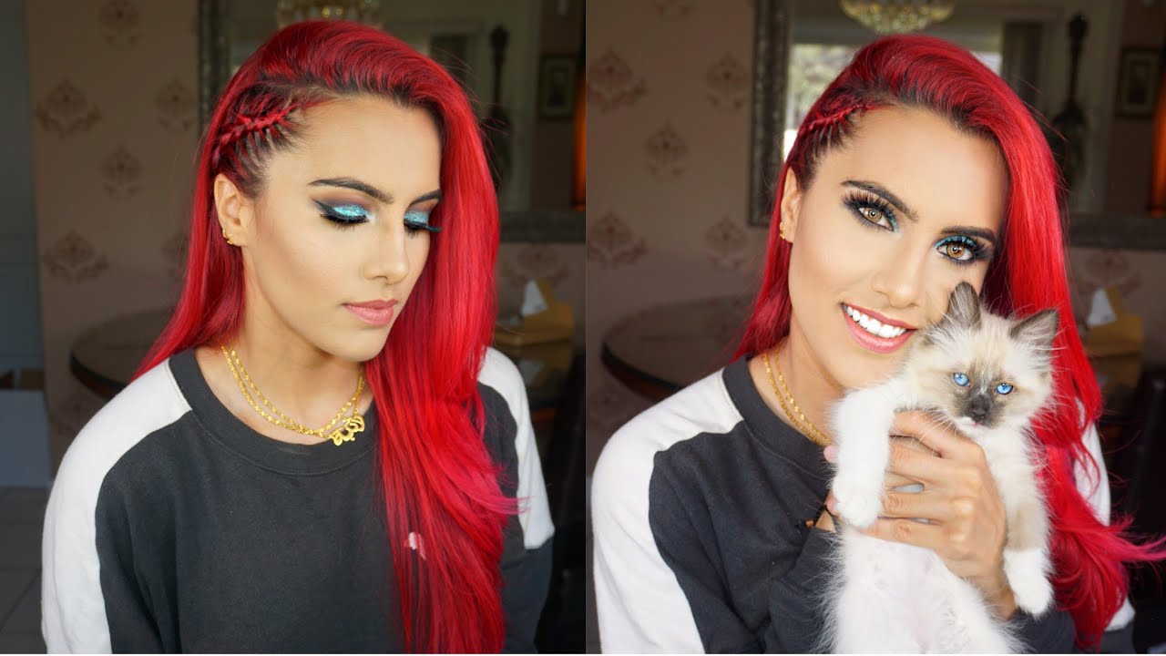 Half braid prom hair tutorial