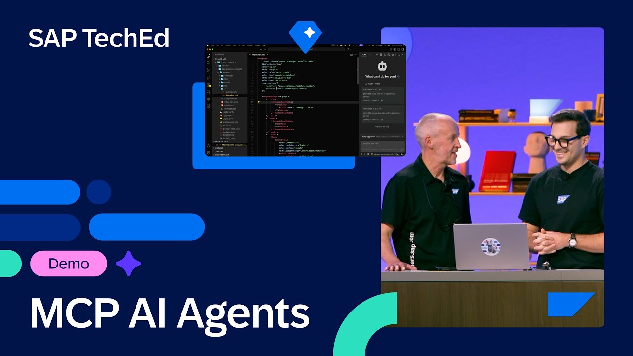 Developer Demo: MCP AI Agents | VS Code, AI Core & MCP | SAP TechEd 2025