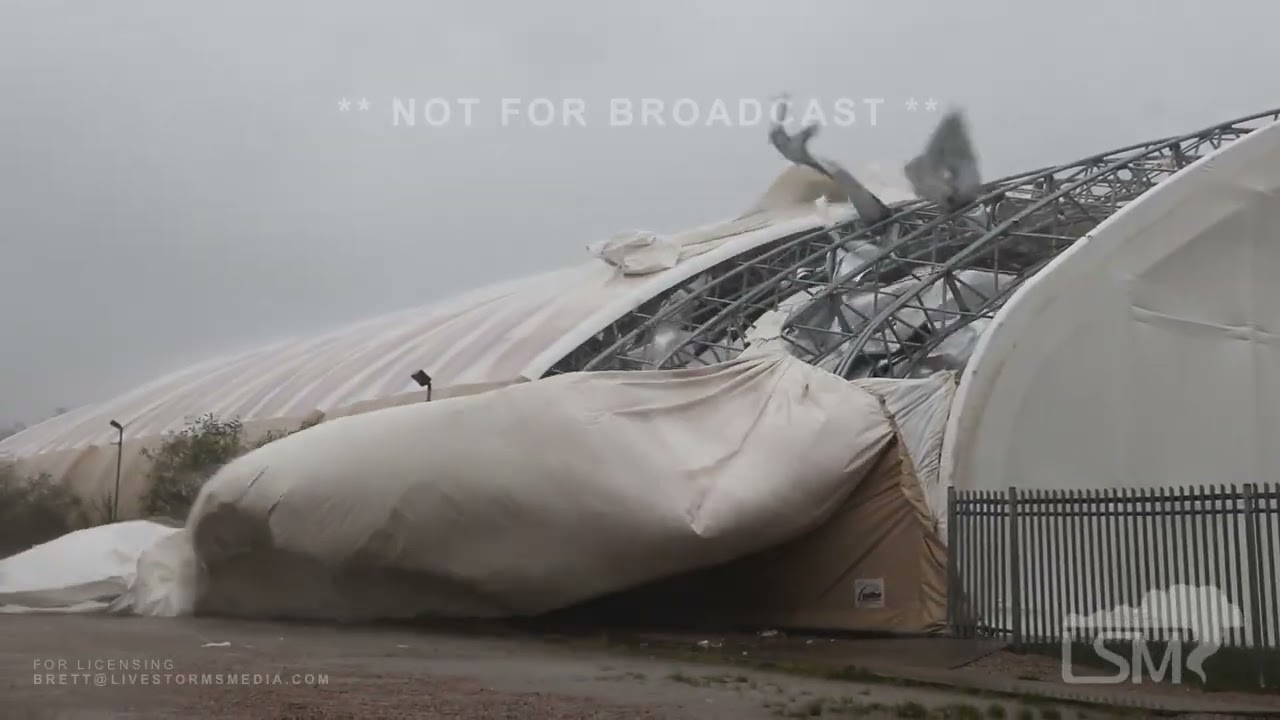 08-30-2023 Perry, FL - Hurricane Idalia Causes Extensive Damage Across Town
