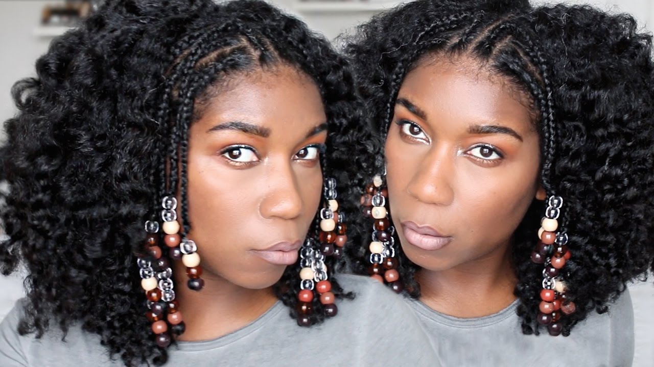 Festival Natural Hairstyle | Braids + Beads - Fulani Inspired
