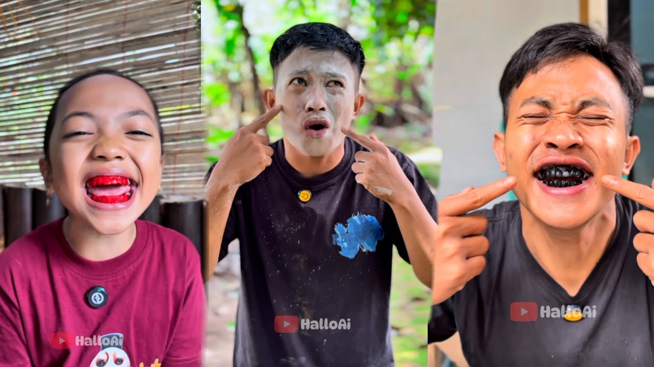 BEST VIDEO HALLO AI‼️AYUDA DAN NYAI MERUBAH WARNA GIGI 