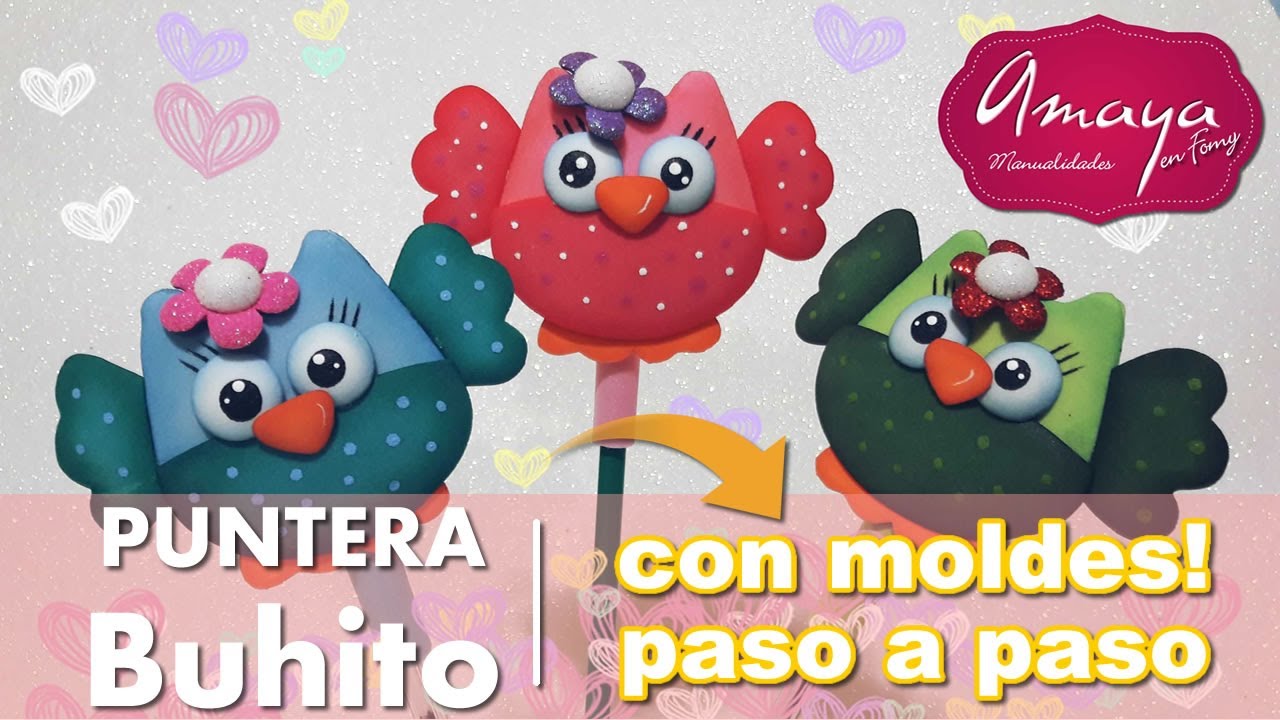 Puntera Buhito 🦉 | manualidades con foami o goma EVA