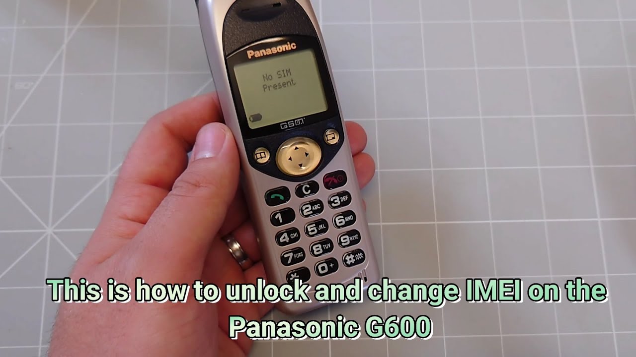 How to Unlock and change IMEI on the Panasonic G600 - FREE solution