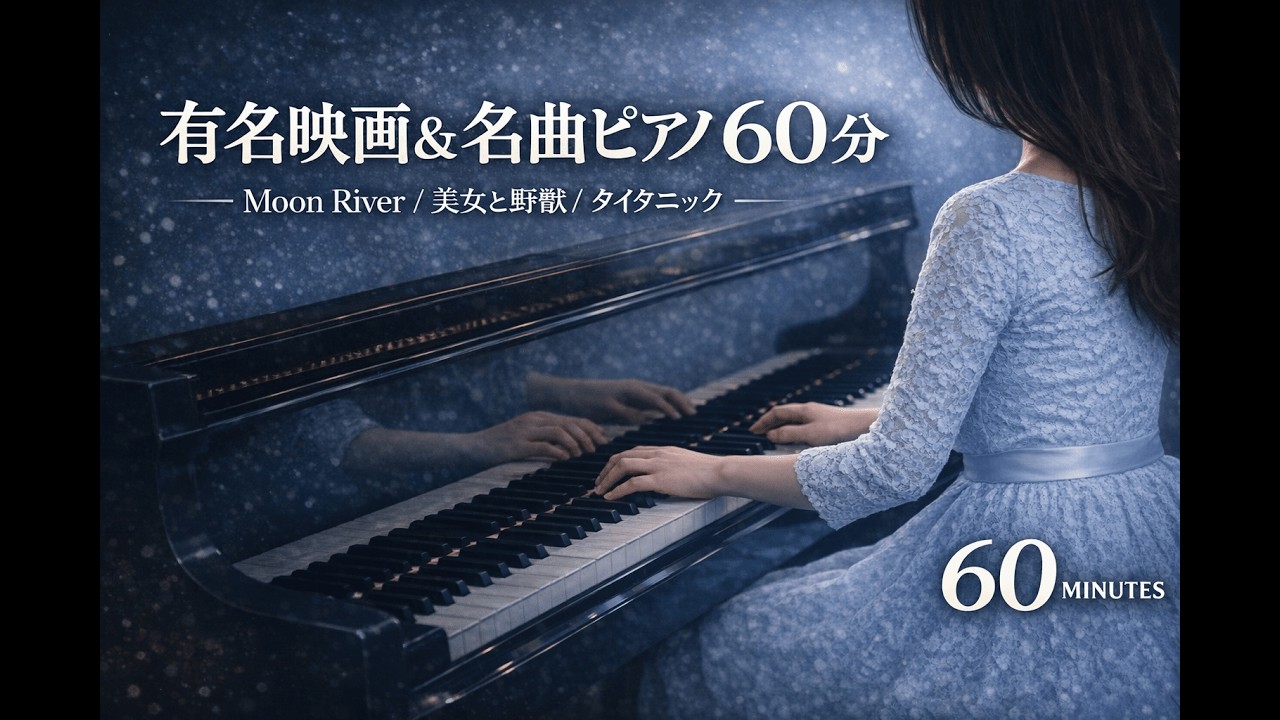 夜に聴きたい癒しのピアノ60分｜Moon River 他 | Relaxing Piano