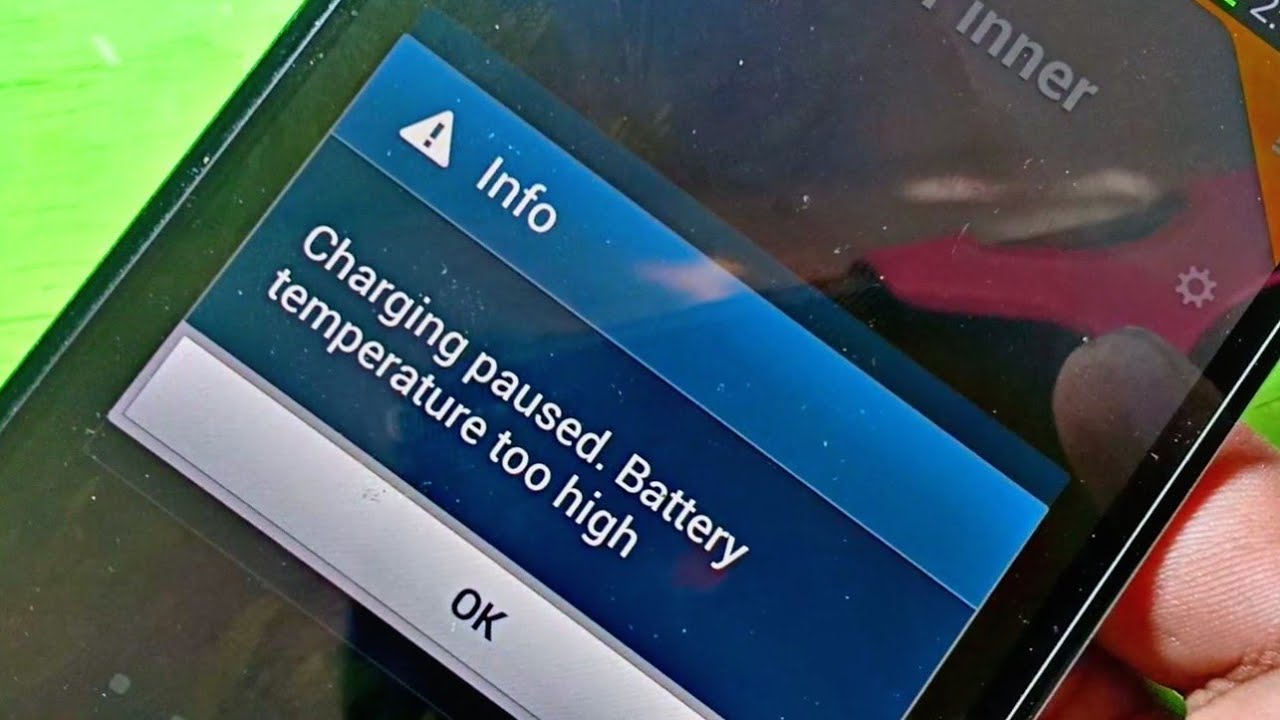 Charging paused battery temperature too high - All Samsung Mobile Charging Problem Solution
