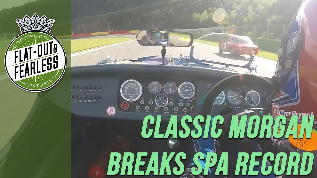 On board record-breaking classic Morgan's Spa lap