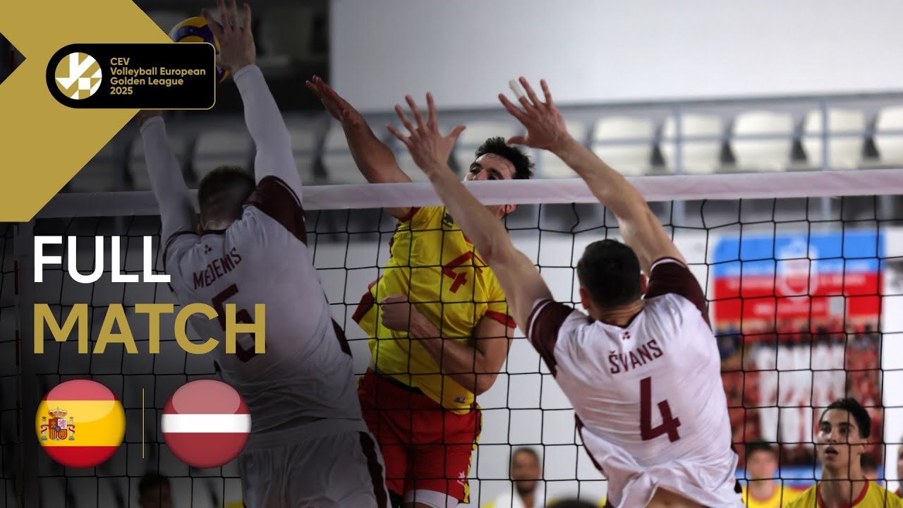 Full Match | Spain vs. Latvia | CEV Volleyball European Golden League 2025 | Men
