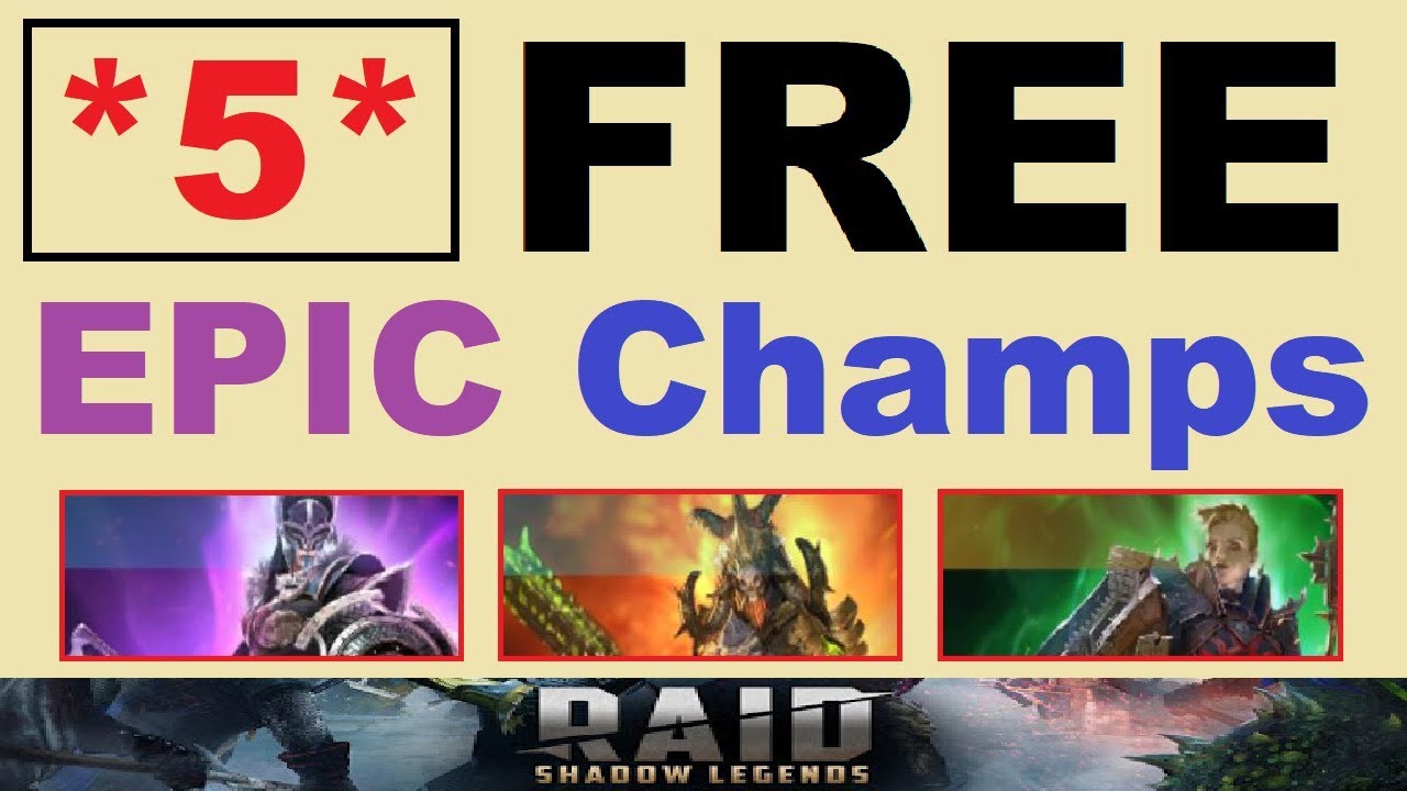*5* FREE ~EPICS~ & HOW GOOD They Are in ~RAID Shadow Legends~
