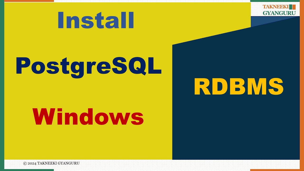 PostgreSQL Installation and Database Management on Windows | Step-by-Step Tutorial