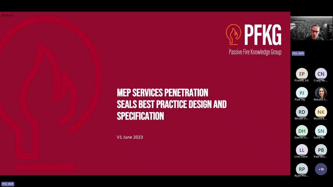 Passive fire protection - with a focus on MEP services penetrations seals