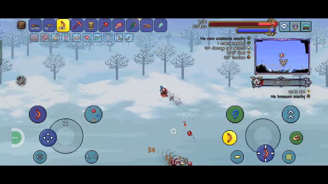 Ep10 | Deerclops fight | Terraria Mobile Gameplay | Master Mode