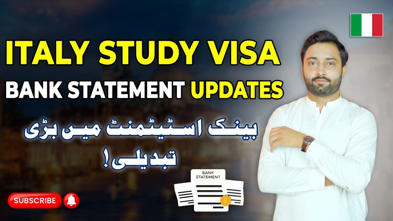 Italy Study Visa Bank Statement Update 2026 | Bank Statement Mein Kitne Paise Hone Chahiye?
