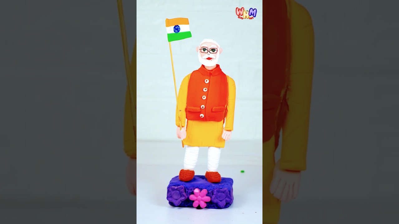 Making PM Narendra Modi with Clay! #clayart #narendramodi #modi #pmmodi