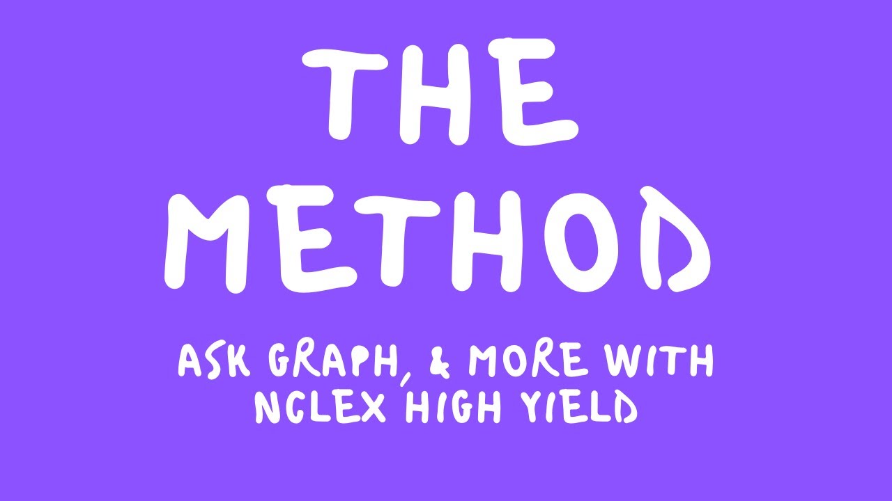 The Method, ASK GRAPH, 5 Types of Questions, and Heart Failure - NCLEX High Yield