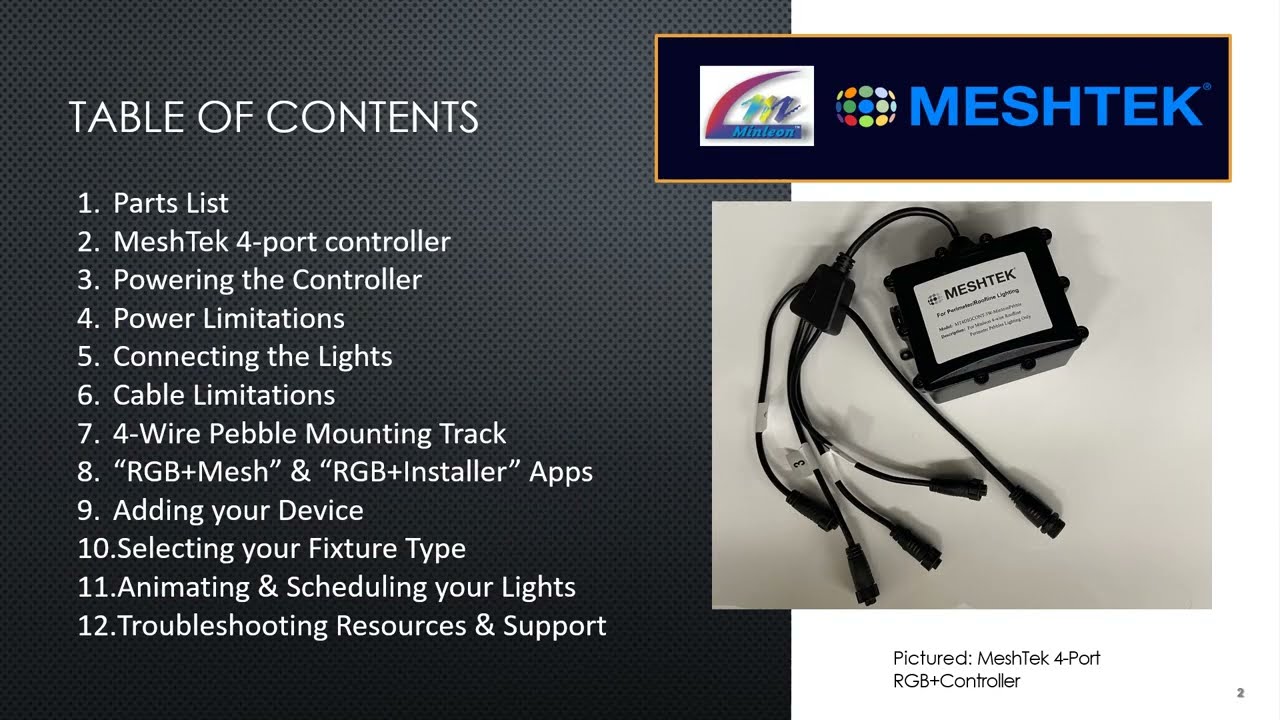 Installing a 200-FT RGB+Roofline with MeshTek Control