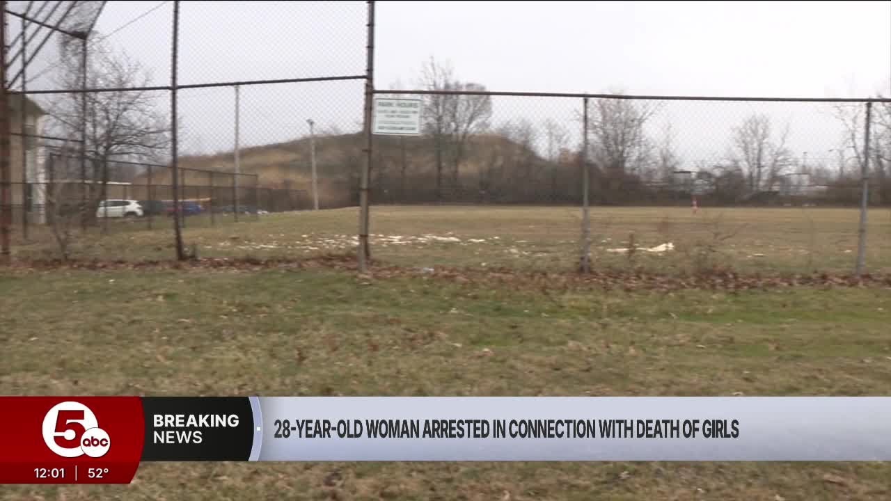 28-year-old woman arrested in connection with 2 girls found dead in Cleveland
