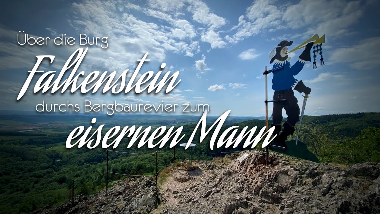 &Uuml;ber Burg Falkenstein durch das Bergbaurevier zum eisernen Mann | Wandern im Nordpf&auml;lzer Bergland