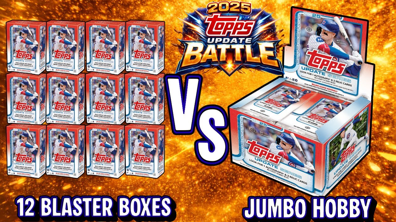 2025 Topps Update Product Battle 🚨12 Blasters VS. 1 Jumbo Hobby🚨