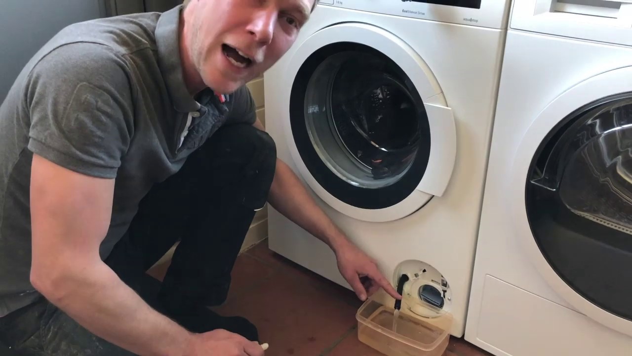 Oplossen storing pomp wasmachine