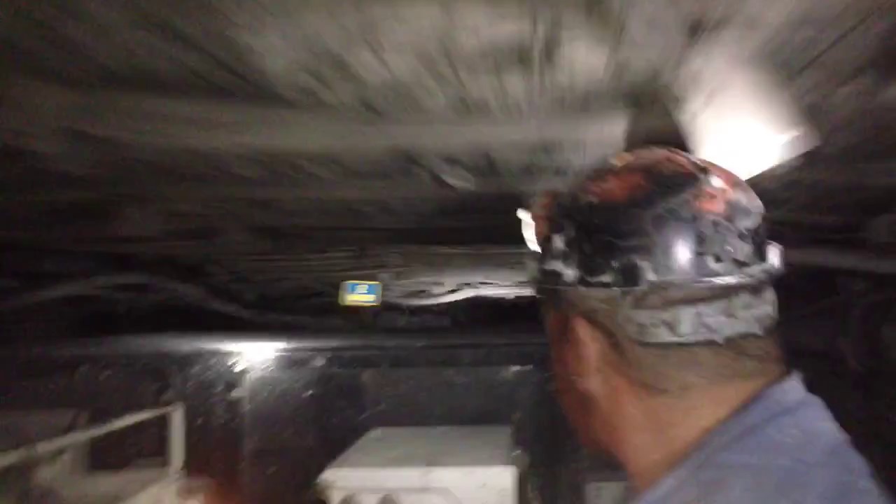 Riding a diesel mantrip thru a West Virginia coal mine