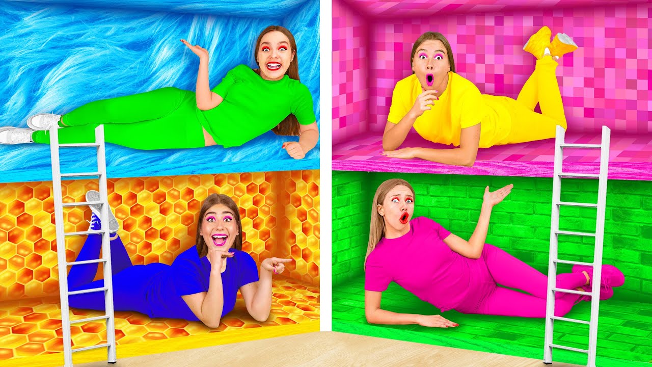 Секретные Домики под Кроватью | Четыре Цвета Челлендж