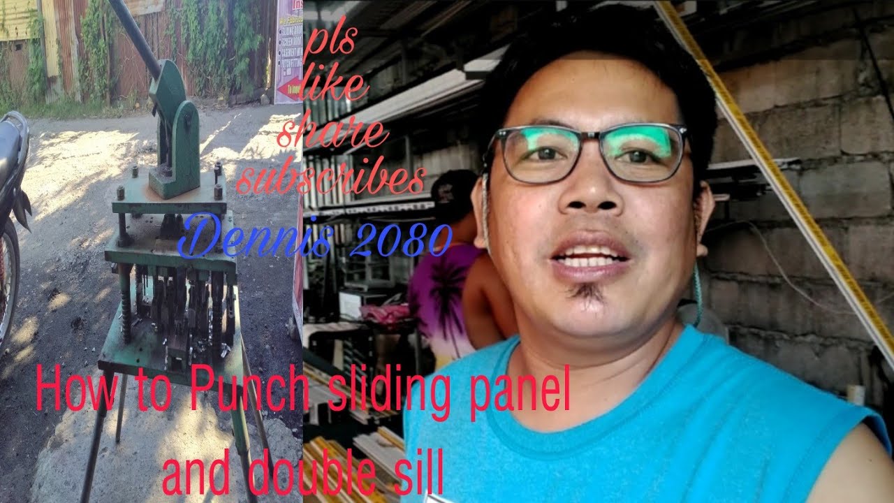 How to Punch the double sill and Panel for sliding door 798 series.