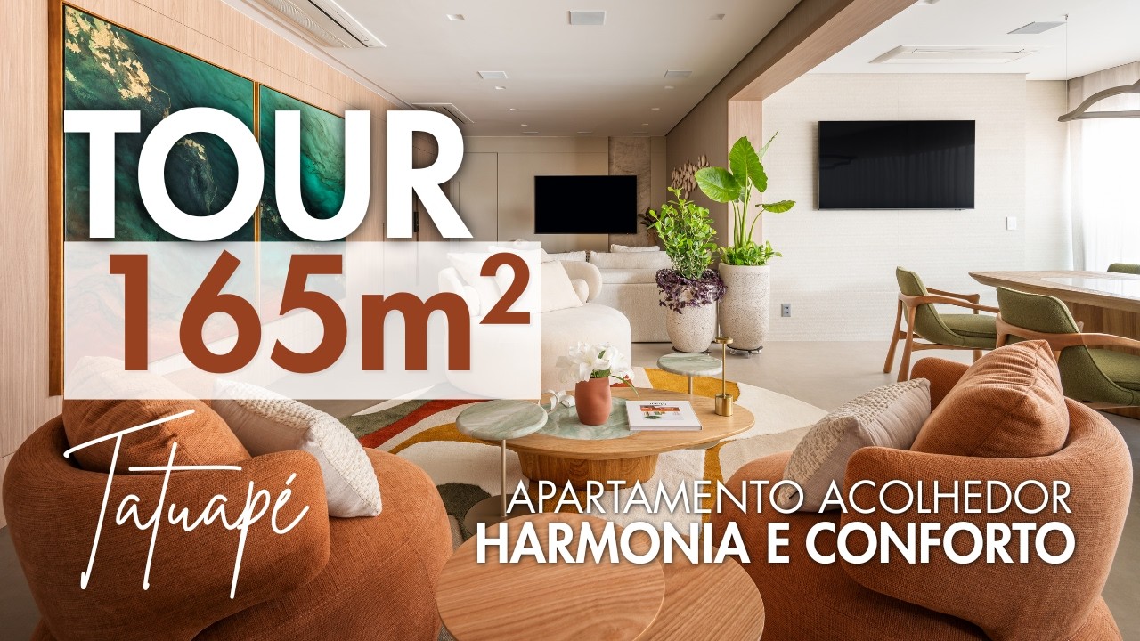 Ideias incríveis para decorar seu lar: tour completo por este moderno apartamento de 165m2