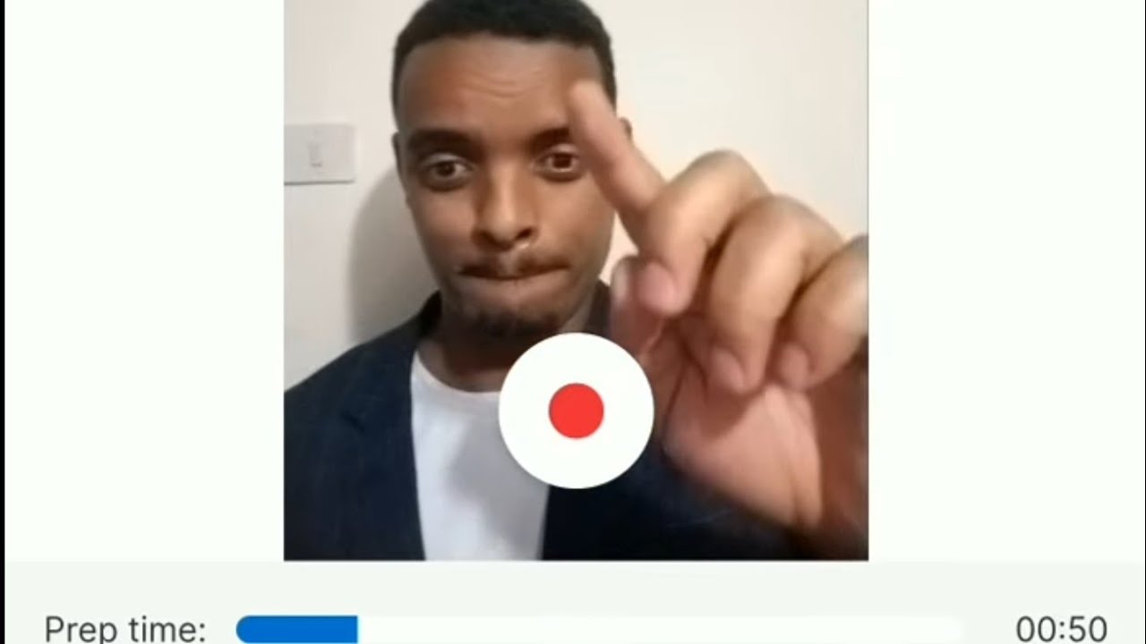 This is how flydubai's HireVue online interview looks like.