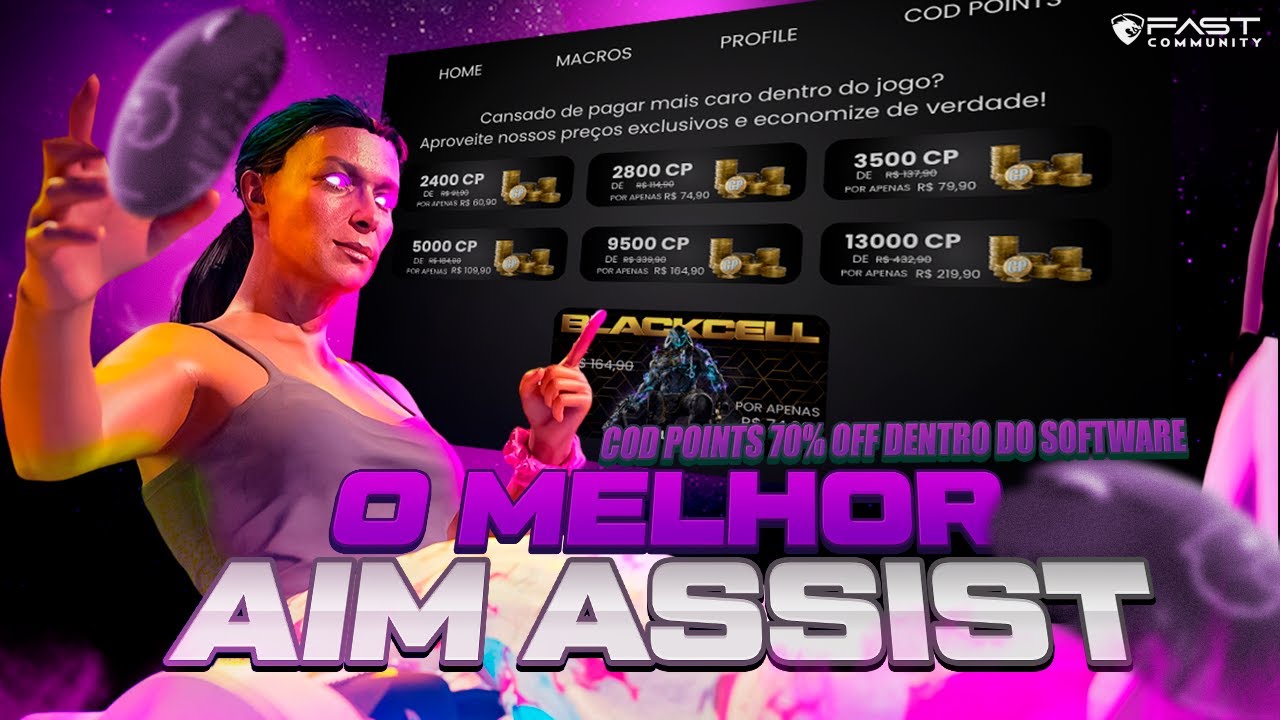 AIM ASSIST NO TECLADO & MOUSE + COD POINTS 70% OFF – O NOVO META ABSURDO de 2025! 💜